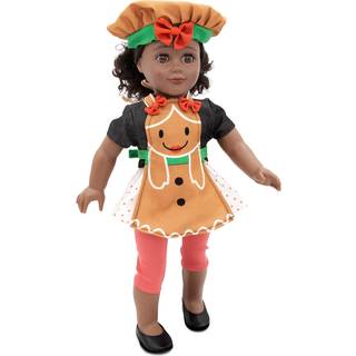 Spilletid af Eimmie 18 tommer dukket?j - Gingerbread Forklet & Matching Apron Tilbeh?r Set - Passer til popul?re 18 """" Dolls?t til min dukke - 18