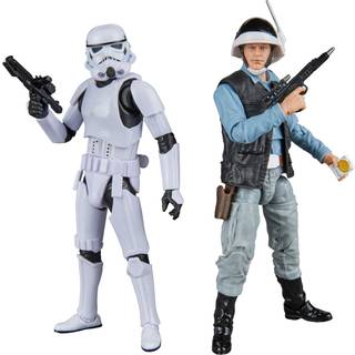 STAR WARS The Black Series rebelsoldat og stormtrooper 6-tommer actionfigur 2-pak - Et nyt håb samlerobjekt