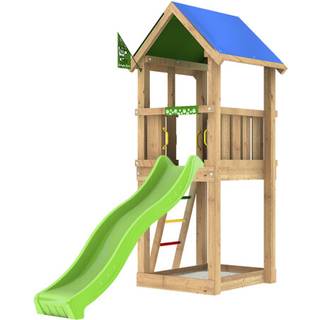 Jungle Gym Castle legetårn, komplet ekskl. rutsjebane