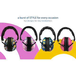 Høreværn 3-10 år - Mønstret Tern