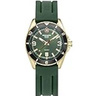 Swiss Alpine Military 7034.1818 Herrenuhr Sierra gold grün 42mm 10ATM
