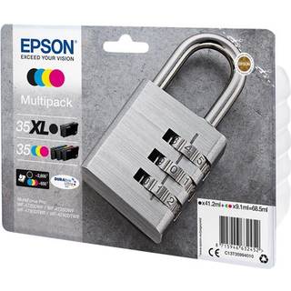 Epson 35XL Multipack - 4-pack - XL - black yellow cyan magenta - original - ink cartridge - Blækpatron Cyan