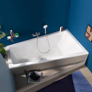 Duravit No.1 asymmetrisk badekar til indmuring - 1600 x 850 mm - Højre model