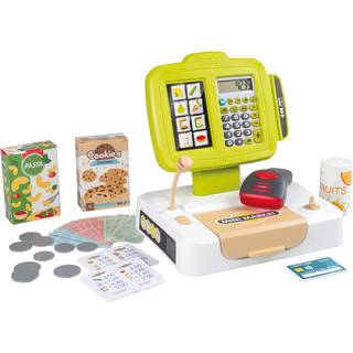 Smoby elektronisk kasse med scanner og lommeregner - Legepenge og bokse inkluderet