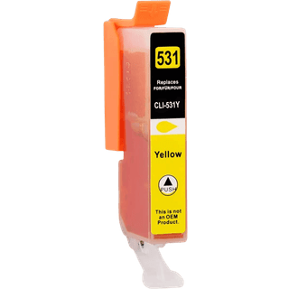 Canon CLI-531Y / 6121C001 gul blækpatron - Kompatibel