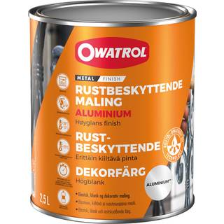 Rustbeskyttelsesprimer Owatrol Aluminium Paint Finish, 2.5 liter