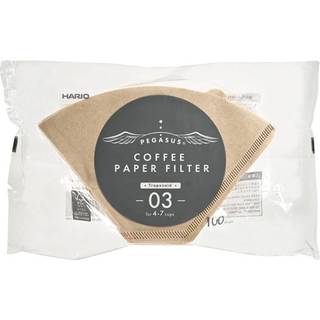 Hario Pegasus Papir Filtre 03 Brun 100 Stk