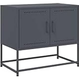tv-bord 68,5x39x60,5 cm stål antracitgrå