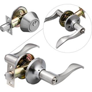 Berlin Modisch indgangsh?ndtagsd?rh?ndtag (til kontor og hovedd?r) reversibelt for h?jre og venstre side og en enkelt cylinder -deadbolt s?t n?gl