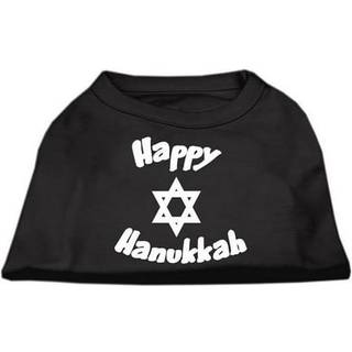 Happy Hanukkah Screen Print Shirt Black LG