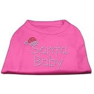 Santa Baby Rhinestone Shirts Bright Pink XXXL