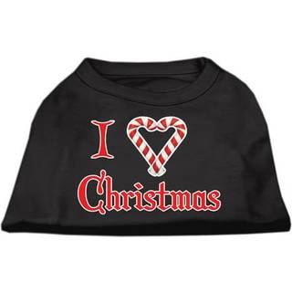 I Heart Christmas Screen Print Shirt Black LG