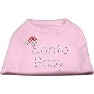 Santa Baby Rhinestone skjortor ljusrosa s