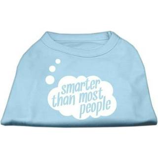 Smartare än de flesta skärmar tryckt hundskjorta baby blå lg