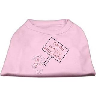 Santa Stop Here Shirts ljusrosa xxxl