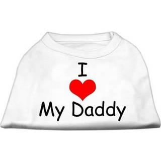 Jag älskar min pappa skärmtryck skjortor vita xxxl