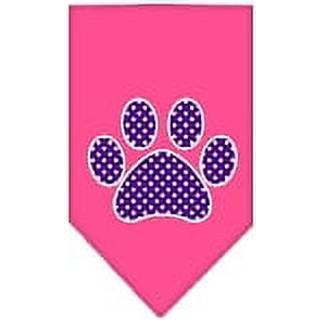 Lila schweizisk dot tass skärmtryck bandana ljusrosa liten liten