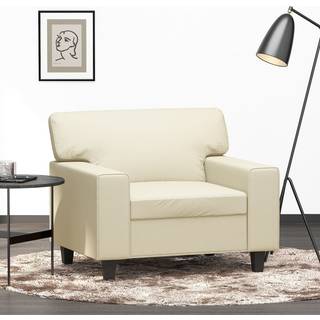 2-Personers Sofa Kunstlæder - 60 cm / Creme