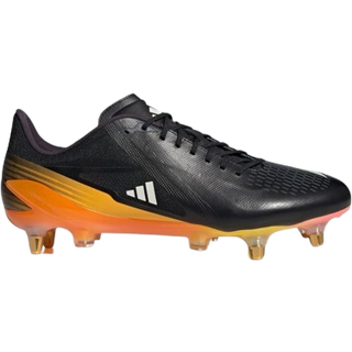 Adizero RS15 Pro Soft Ground rugbystøvler - Core Black / Zero Metalic / Spark - 50