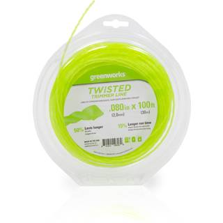 Greenworks 0,080 """" 100-fods snoet strengtrimmerlinie