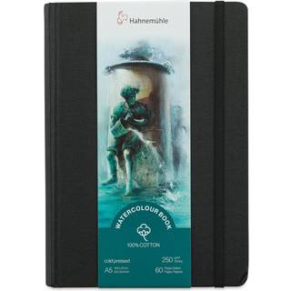 Hahnemühle akvarelbog i pocketformat A5 stående – 100% bomuld, gramvægt 250