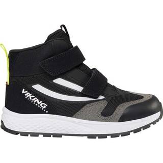 Viking Century Mid WP 2V Sneakers, Black/Lime, 27