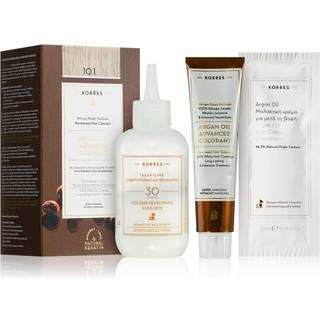 Korres Argan Oil Permanent hårfarve Med Arganolie Skygge 10.1 Platinum Ash Blonde 50 ml - 50 ml