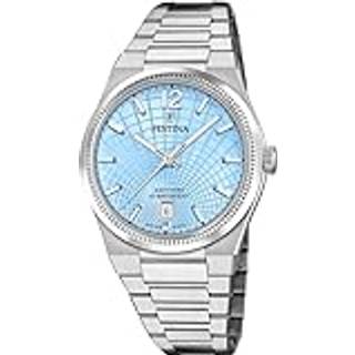 Festina Swiss Made Rivé dameur i stål med lysegrøn urskive