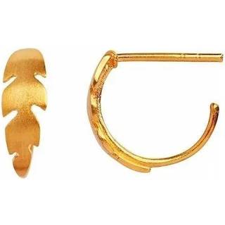 Petit Creol with Feather Earring - Guld One-Size