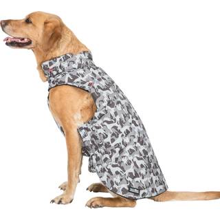 Trespaws charly - printed dog rain coat GREY DOG CAMO X 2XS