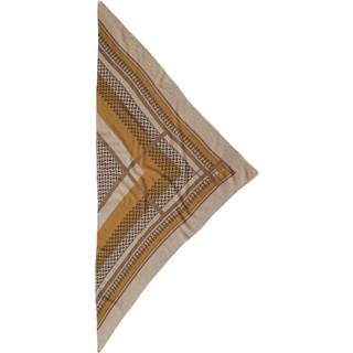 Triangle Trinity cashmere yellow/ sand, Lala Berlin tørklæde med brændt gul