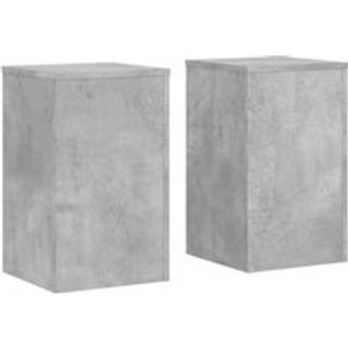 Plantestativer Konstrueret Træ - Betongrå / 30 x 30 x 50 cm