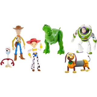 Disney og Pixar Toy Story 4 karakterfigurer Story Pack Road Trip Adventure 6-Pack Woody Buzz Rex Slinky Jessie og Forky