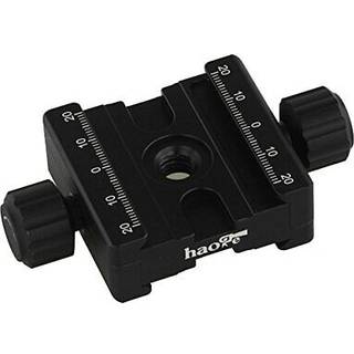 Haoge CP-50BII 50mm Subtend Double Dual Quick Release Clamp til Arca Swiss RRS Benro Rail Plate Nodal Slide