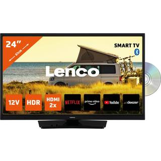 Lenco - 24 tommer Smart HD LED TV Bluetooth® DVD-afspiller 12V Sort - DVL-2483BK V2