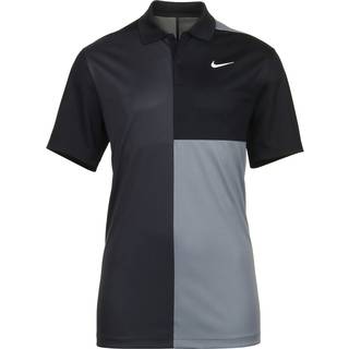 Nike Dri-Fit Victory+ Blocked Mens Black/Smoke Grey/Dark Smoke Grey/White XL Polo trøje