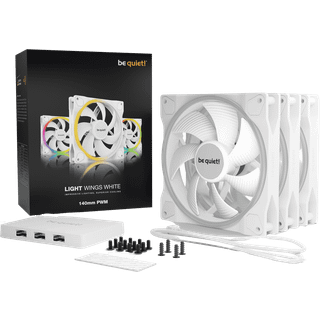 BE QUIET! LIGHT WINGS WHITE 140mm PWM Triple-pack