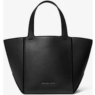MK Jordi Small Leather Tote Bag - Black - Michael Kors - ONE SIZE