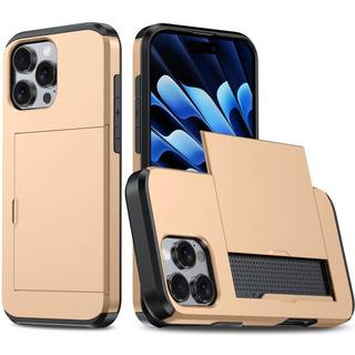 EIDERWOOD iPhone 16 Pro Hybrid Håndværkercover m. Kortholder - Guld