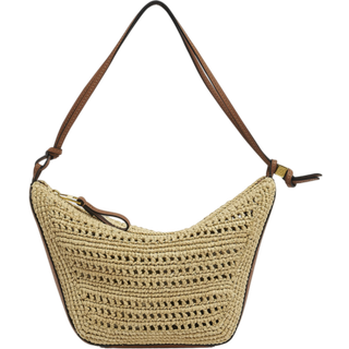 Loewe Hammock Mini raffia shoulder bag - beige - One Size