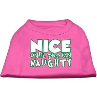 Trevligt tills bevisad stygg skärmtryck husdjurskjorta ljusrosa sm