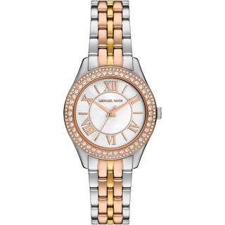 Michael Kors Harlowe Three-Hand Stainless Steel Silver Dial Women’s Watch MK4846