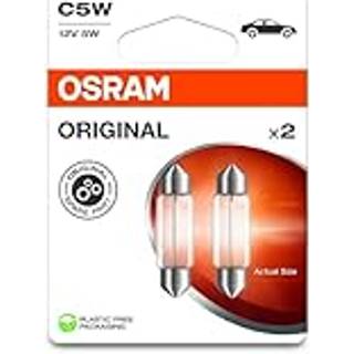 Osram Original Festoon - 5W - 12V - 36mm Ekstra lyslampe - 2 -pakke
