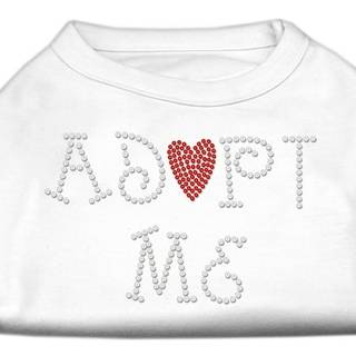 Adoptera mig strassskjorta vit xxl