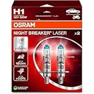 Osram Night Breaker Laser H1 55W 12V +150 Procent - Sæt
