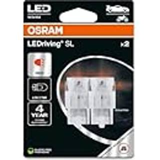 Osram LED Pære Rød W21W (2 stk.)