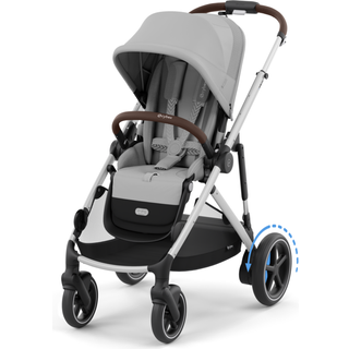 Cybex e-GAZELLE S Klapvogn, Stone Grey/Silver