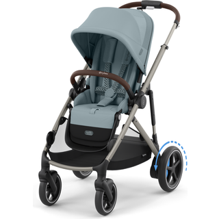 Cybex e-GAZELLE S Klapvogn, Stormy Blue/Taupe
