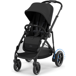 Cybex e-GAZELLE S Klapvogn, Moon Black/Black