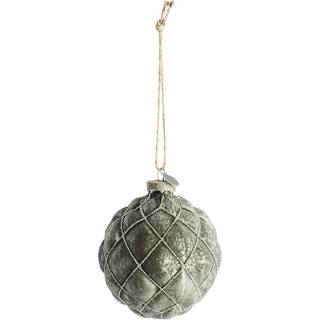 Lene Bjerre Norille julekugle Ø11 cm Mørkegrå, net